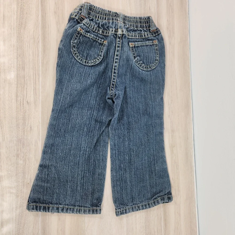 Vintage Gymboree Toddler Girls Candy Pocket Jeans Blue Denim Size 18-24months